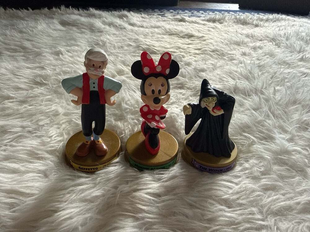 Lot of 3 Vintage 2002 McDonald's Disney 100 Years of Magic Figures - Minnie Mous